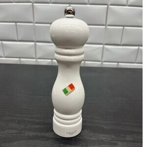 Bisetti Sorrento White Lacquered Beechwood Pepper Mill 7.5"